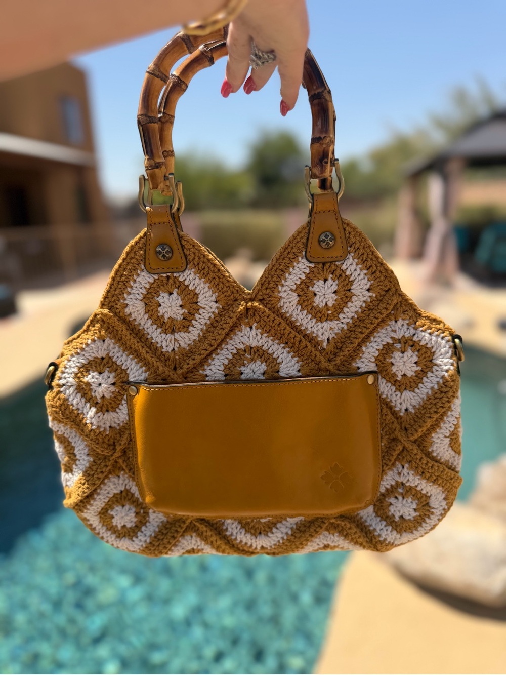 Patricia Nash Delphi Crochet Crossbody - Picture 2 of 3